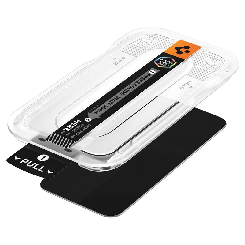 Spigen Google Pixel 11 Pro/10 Pro/9 Pro/9 GLAS.tR EZ Fit Pro Privacy 2PCS Glass Screen Protector (Black)