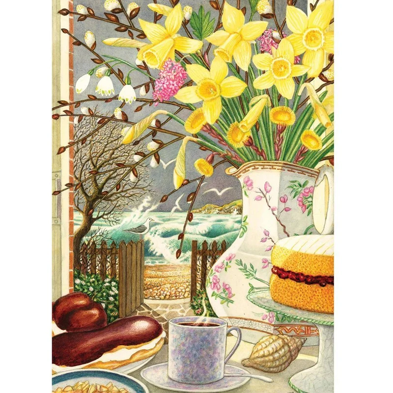 1000pc Floral Fiesta: Daffodils by the Sea