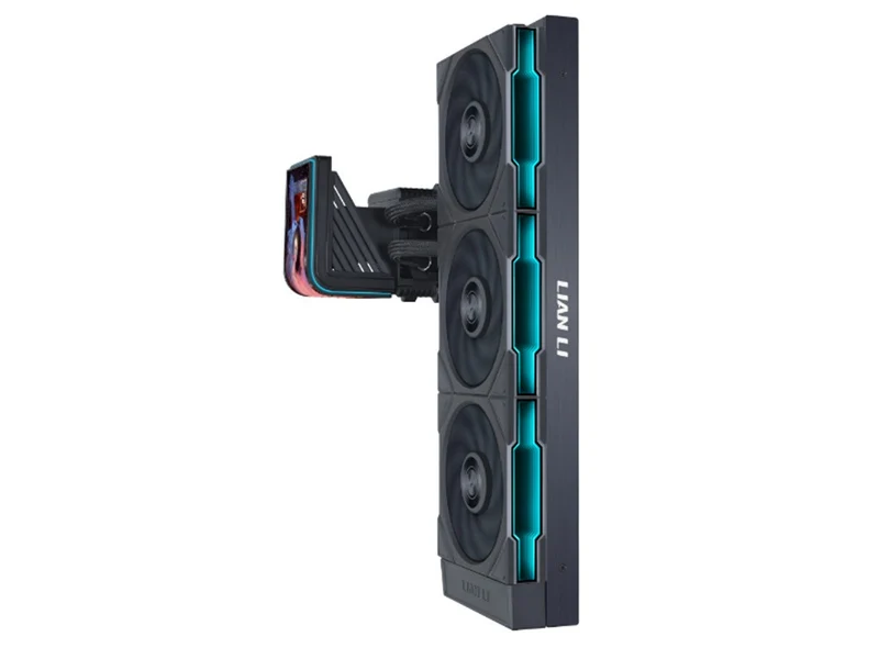 Lian Li HydroShift II OLED Curved 360TL 360mm RGB AIO Liquid CPU Cooler - Black (GHS2OLDC36TB)