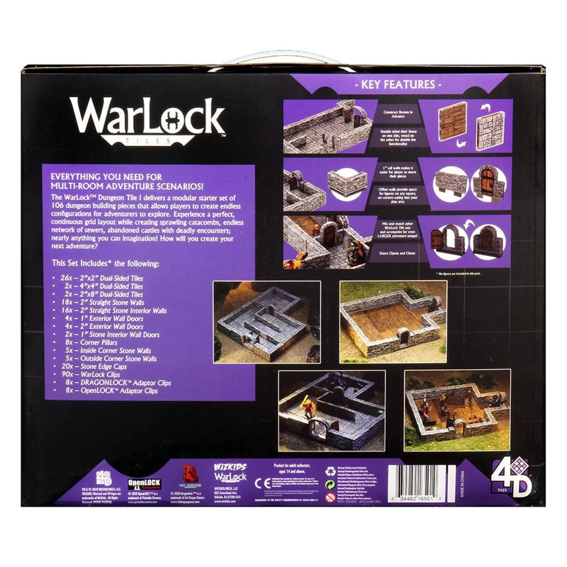 Wizkids WarLock Tiles Dungeon Tiles I