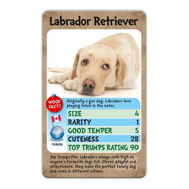 Winning Moves Dogs Top Trumps