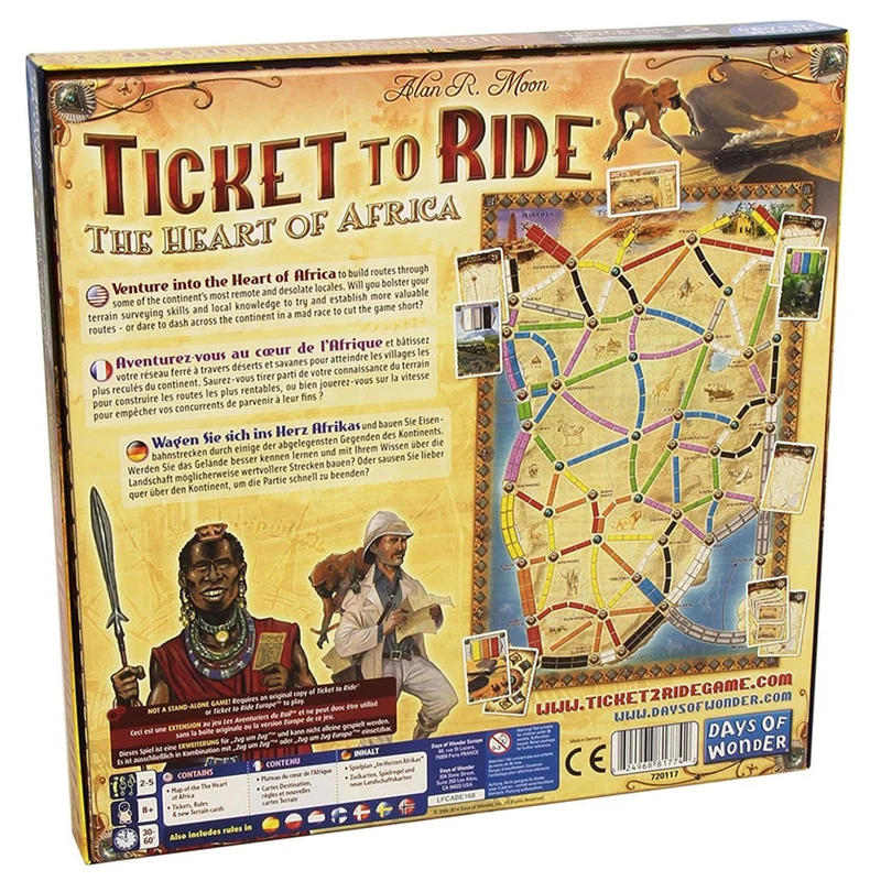 Days Of Wonder Ticket to Ride Heart of Africa Expansion