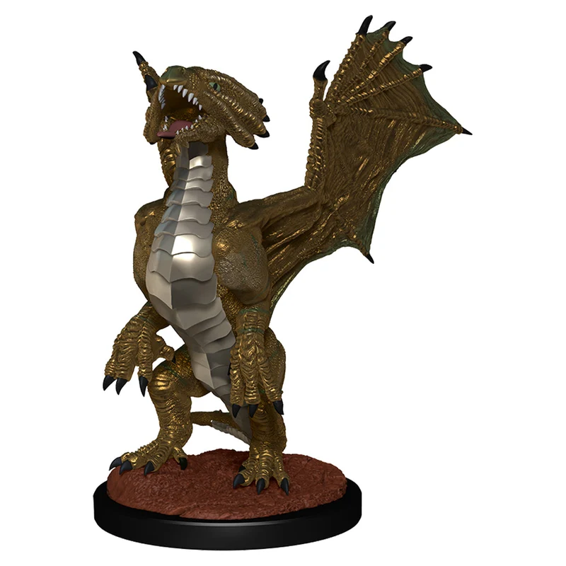 Wizkids D&D Nolzurs Marvelous Unpainted Miniatures Bronze Dragon Wyrmling & Pile of Sea Found Treasure