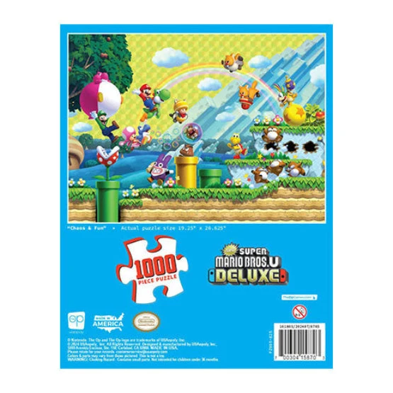 The Op Super Mario Chaos & Fun 1000pc Jigsaw Puzzle