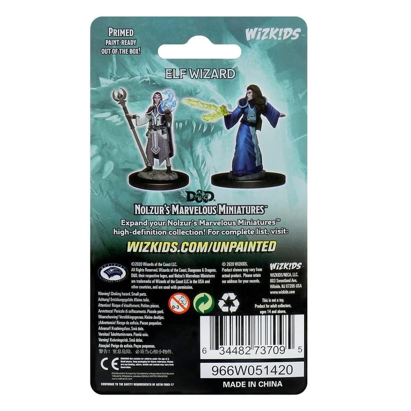 Wizkids D&D Nolzurs Marvelous Unpainted Miniatures Male Elf Wizard
