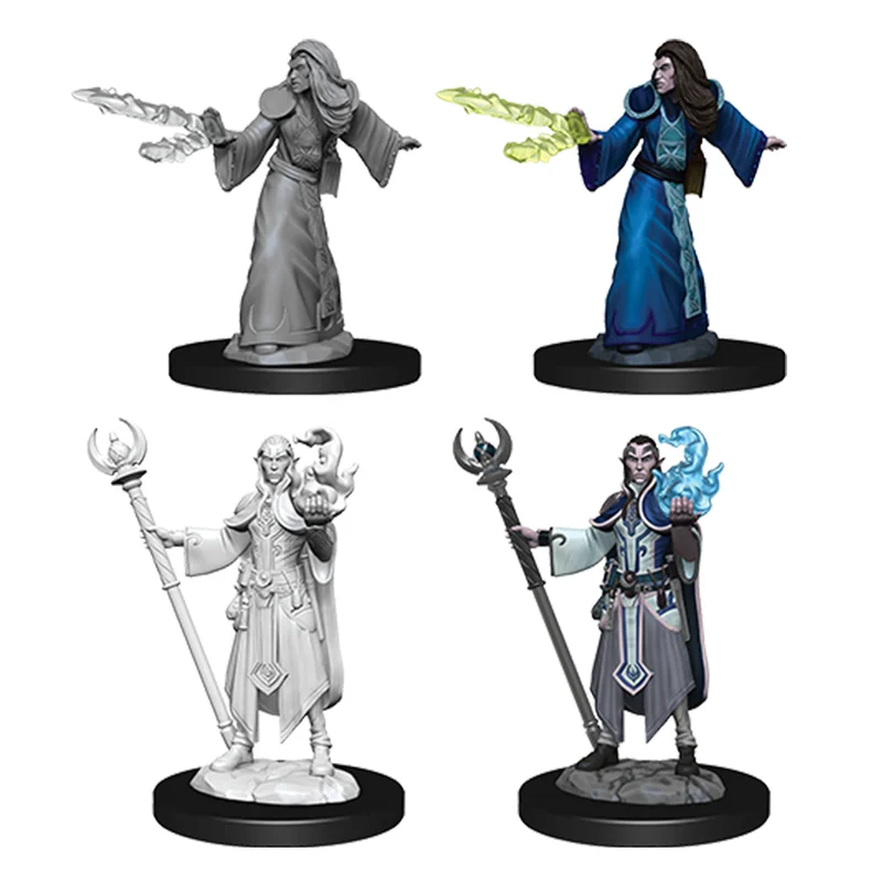 Wizkids D&D Nolzurs Marvelous Unpainted Miniatures Male Elf Wizard