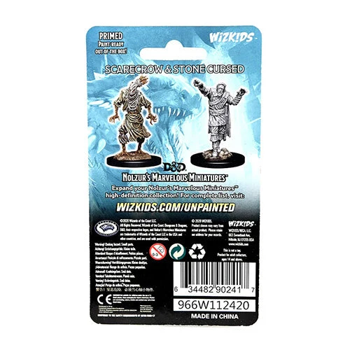 Wizkids D&D Nolzurs Marvelous Unpainted Miniatures Scarecrow & Stone Cursed