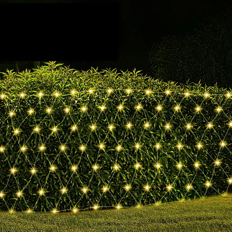 Jingle Jollys ChristmasLights 4mx6m Net String Light 1000 LED Warm White