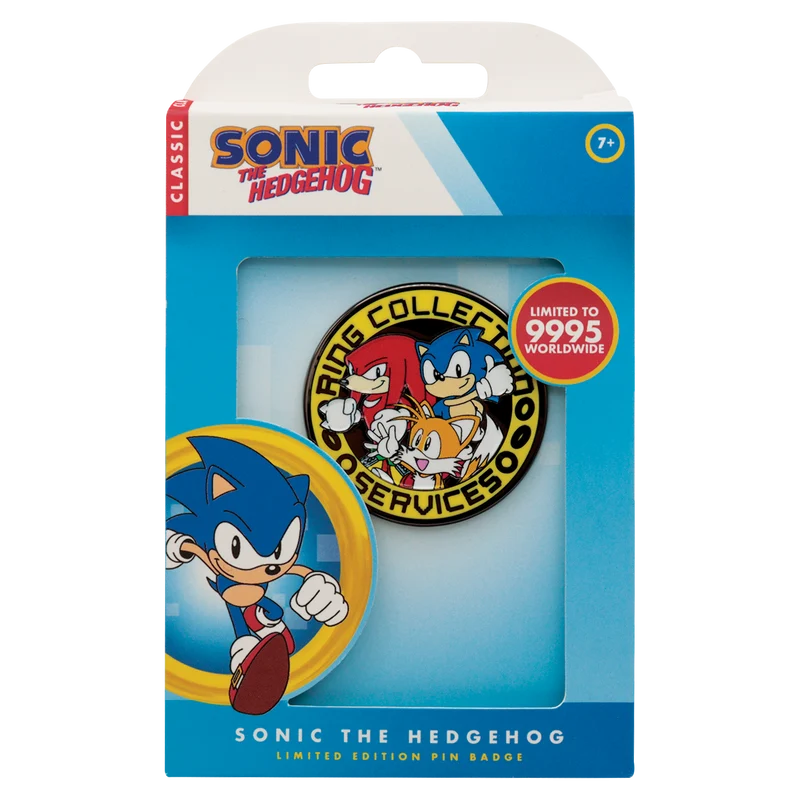 Sonic The Hedgehog - Sonic, Tails, and Knuckles Pin Badge - Limited Edition