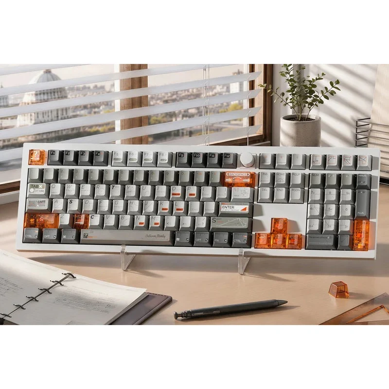 Keychron Unknown Number Mint - Cherry Profile Dye-Sub PBT Full Keycap Set (Full Set 141 Keys) (Unknown Number Mint)