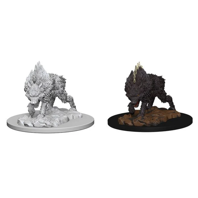 Wizkids Pathfinder Deep Cuts Unpainted Miniatures Dire Wolf