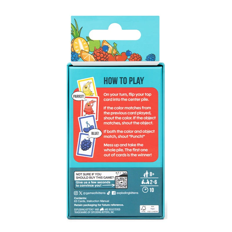 Exploding Kittens Berry Cherry Parrot Punch
