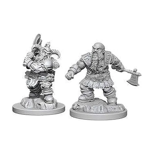 Wizkids Dungeons & Dragons D&D Nolzur's Marvelous Unpainted Minis Dwarf Male Paladin