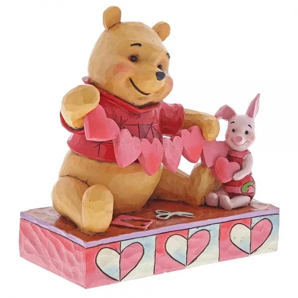 Jim Shore Disney Traditions - Pooh & Piglet Valentines Figurine