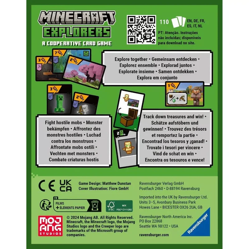 Ravensburger Minecraft Explorers Card Game