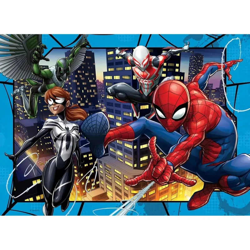 Ravensburger 4x100pc Spider-Man Protector of New York Puzzle