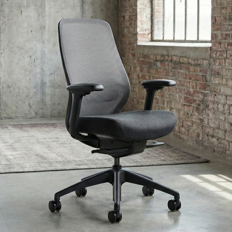 Desky CoilFlex Ergonomic Office Chair - Black / No Headrest