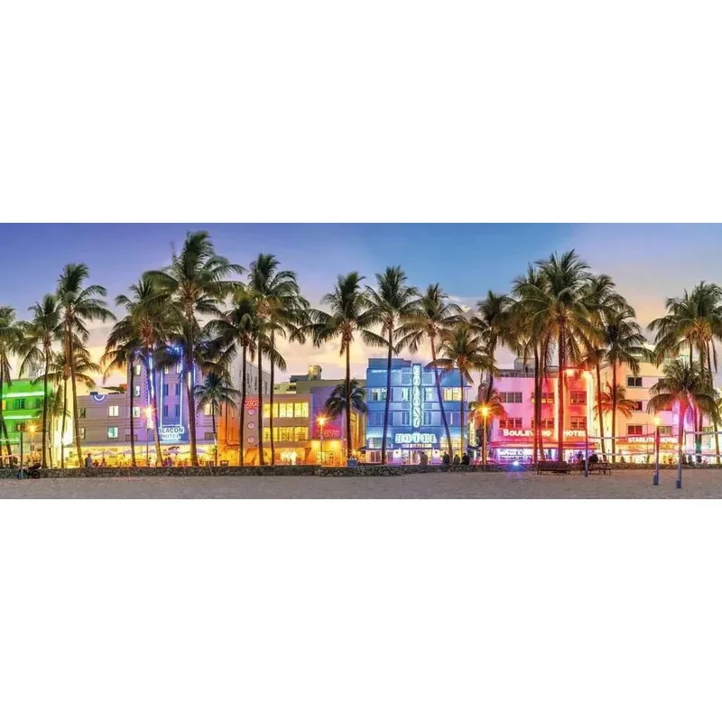 Ravensburger 1000pc Night Glow on Ocean Drive Puzzle