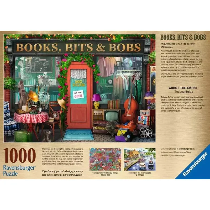 Ravensburger 1000pc Books Bits and Bobs Puzzle