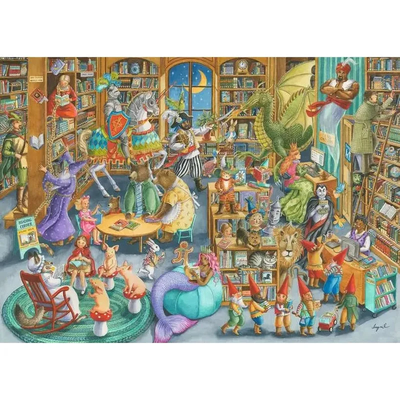 Ravensburger 1000pc Midnight at the Library Puzzle