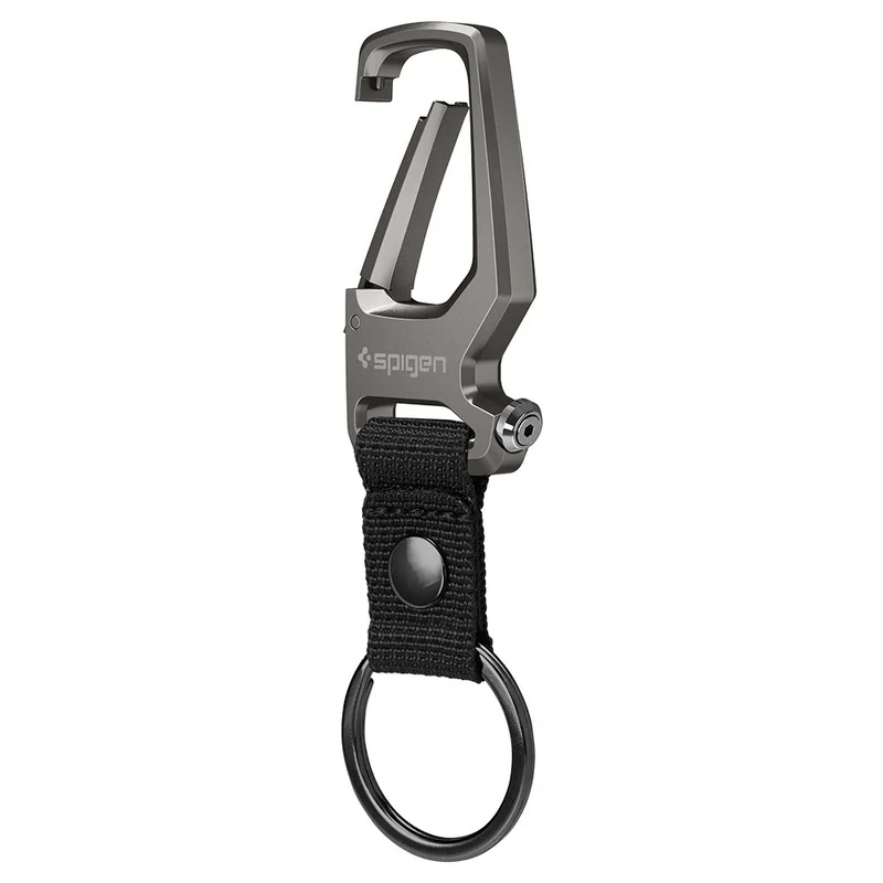 Spigen Universal Lifestyle and Travel Carabiner with Keyring Lifestyle and Travel - Gunmetal