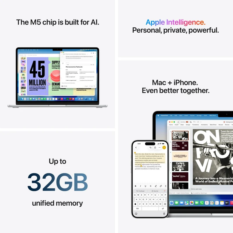 Apple MacBook Air 15-inch with M5 Chip, 512GB/16GB (Sky Blue)