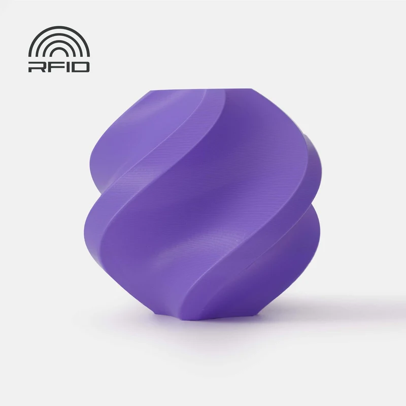 Bambu Lab PLA Basic 3D Printer Filament With Spool (Purple) [1kg]