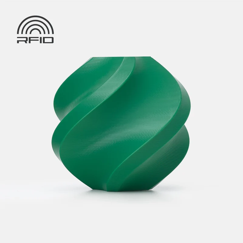 Bambu Lab PLA Basic 3D Printer Filament With Spool (Mistletoe Green) [1kg]