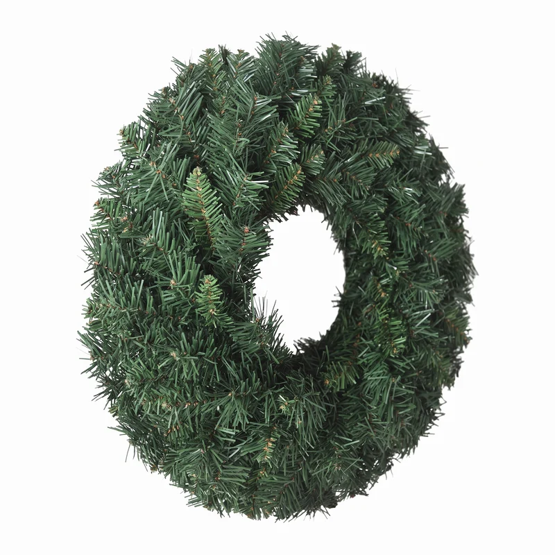 Jingle Jollys Christmas Wreath 60cm Artificial Green Garland Door Decoration 420 Tips Xmas Bush