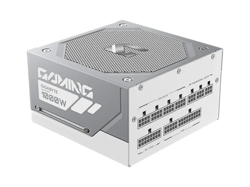 GIGABYTE GAMING 1000GM PG5 ICE 80+ Gold Cybenetics 1000W ATX3.1 Fully Modular Power Supply