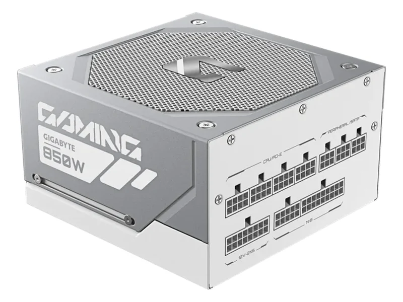 GIGABYTE GAMING 850GM PG5 ICE 80+ Gold Cybenetics 850W ATX3.1 Fully Modular Power Supply