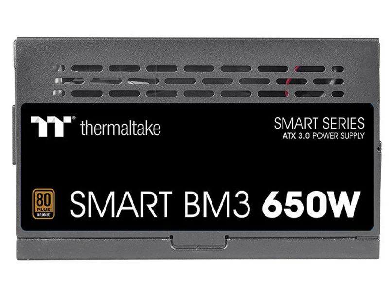 Thermaltake Smart BM3 650W 80+ Bronze PCIe Gen5 Semi-Modular ATX 3.0 Power Supply (PS-SPD-0650MNFABA-3)