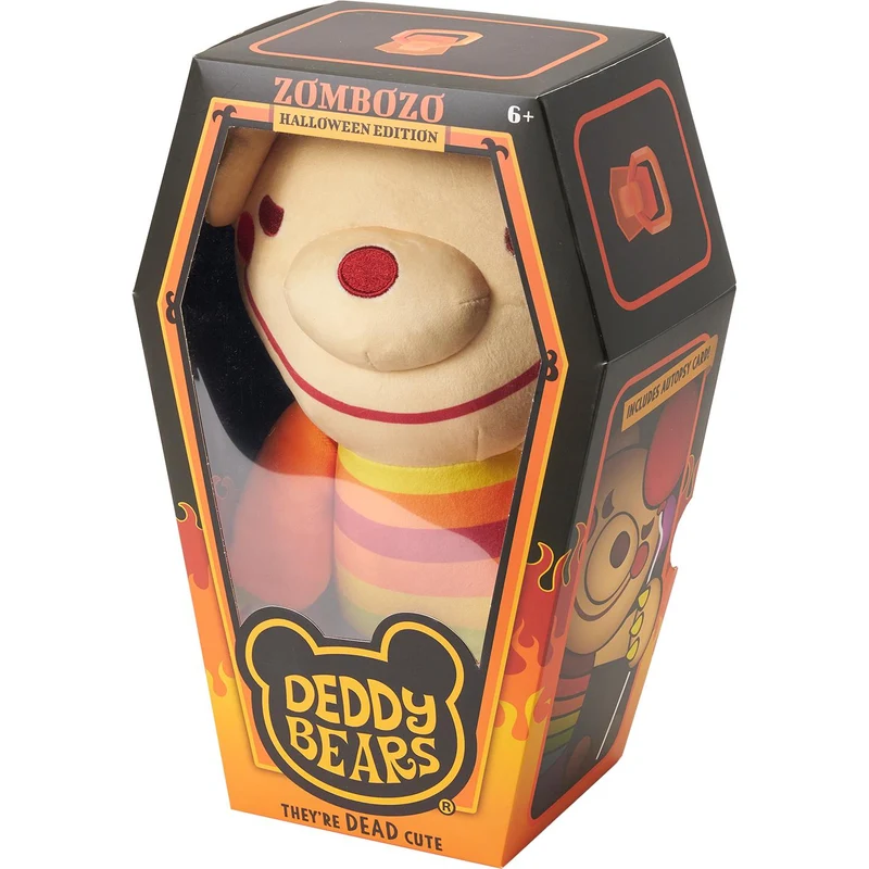 Zombozo12" Halloween Deddy Bear Plush In Coffin
