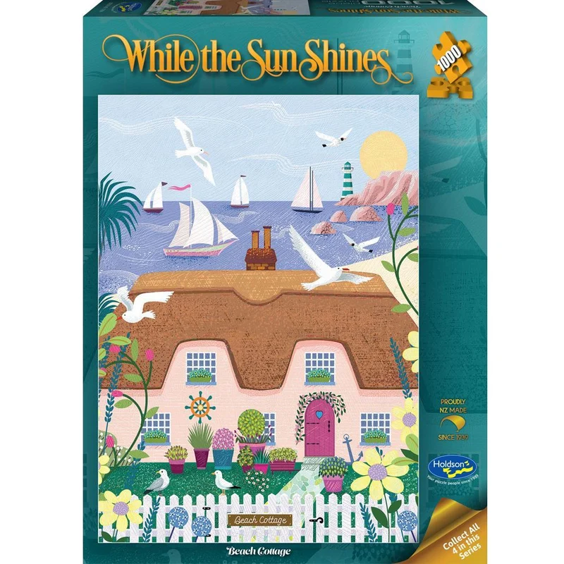 Holdson 1000pc While Sun Shines Cove Cottage Puzzle