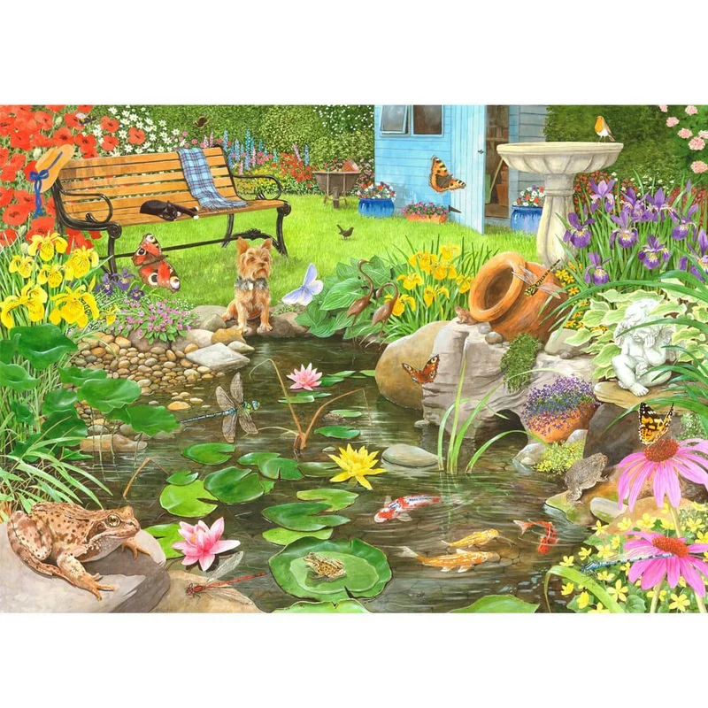 Holdson 1000pc Garden Visitors Frogs Puzzle