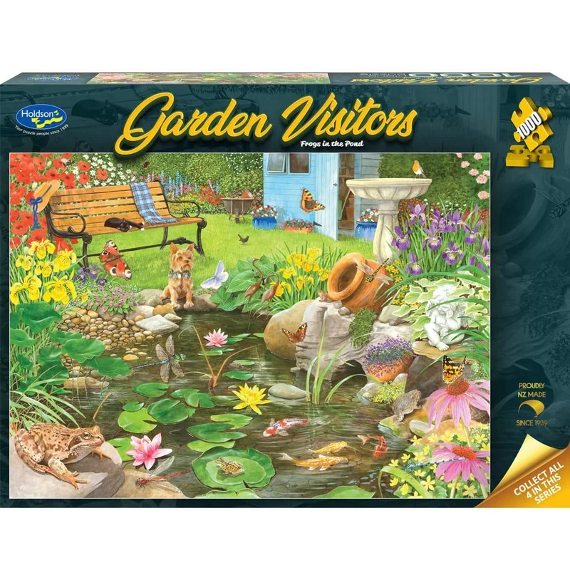 Holdson 1000pc Garden Visitors Frogs Puzzle
