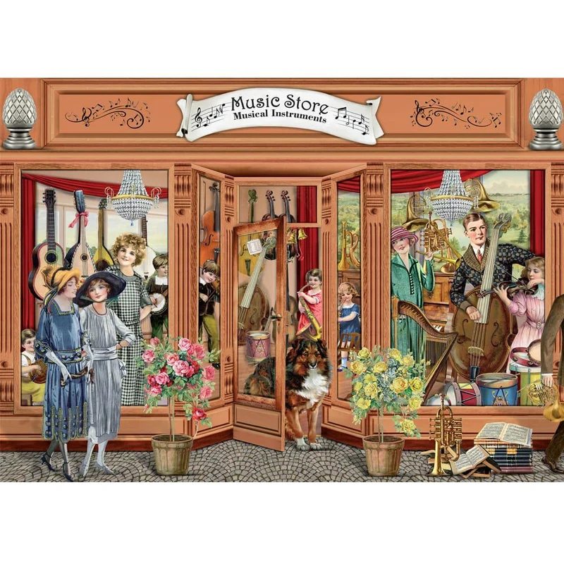 Holdson 1000pc Victorian Day Out Music Store Puzzle