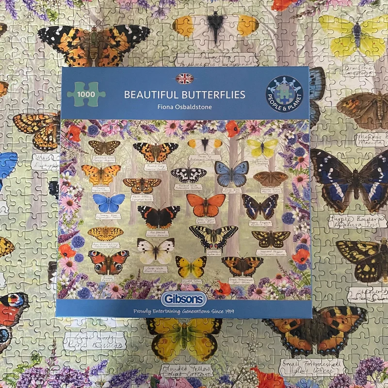Gibsons 1000pc Beautiful Butterflies Puzzle