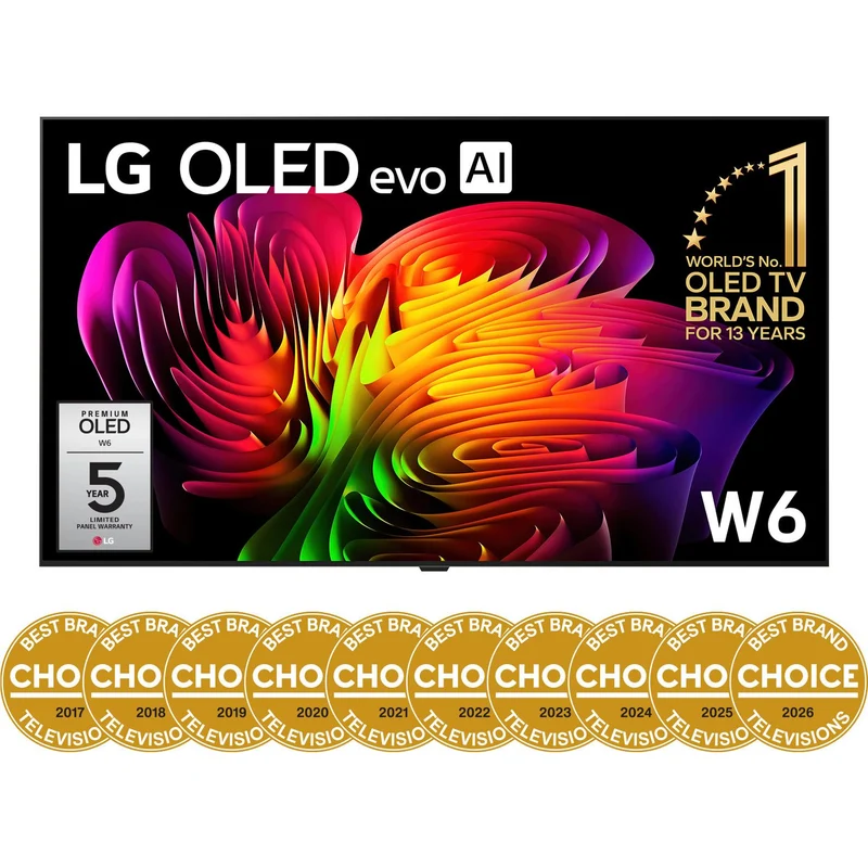 LG 77" OLED EVO AI W6 Wallpaper 4K Smart TV [2026]