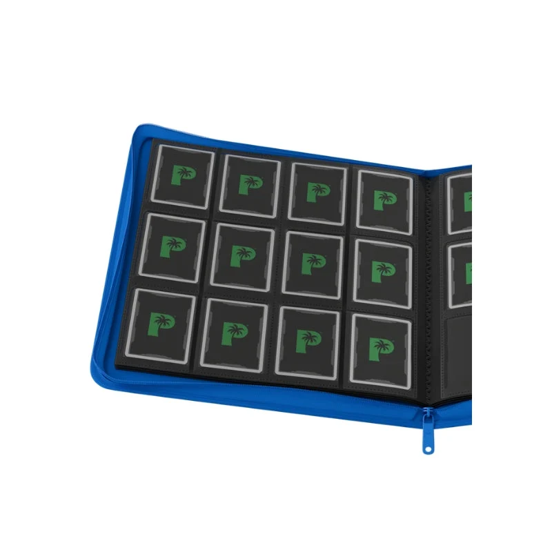 Palms Off Gaming Collector's Series 12 Pocket Zip Trading Card Binder - Blue