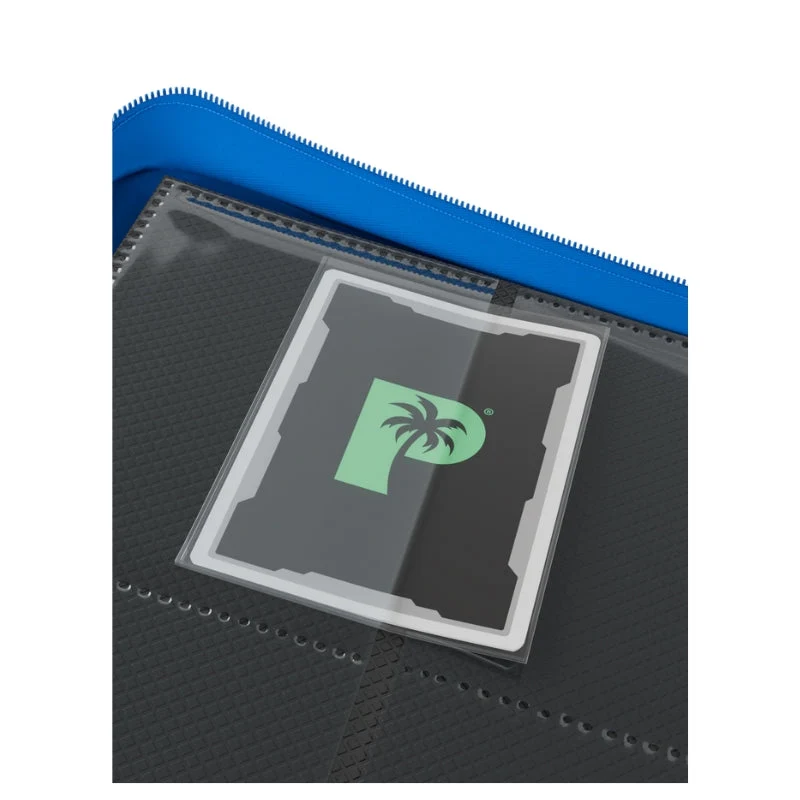 Palms Off Gaming Collector's Series 12 Pocket Zip Trading Card Binder - Blue