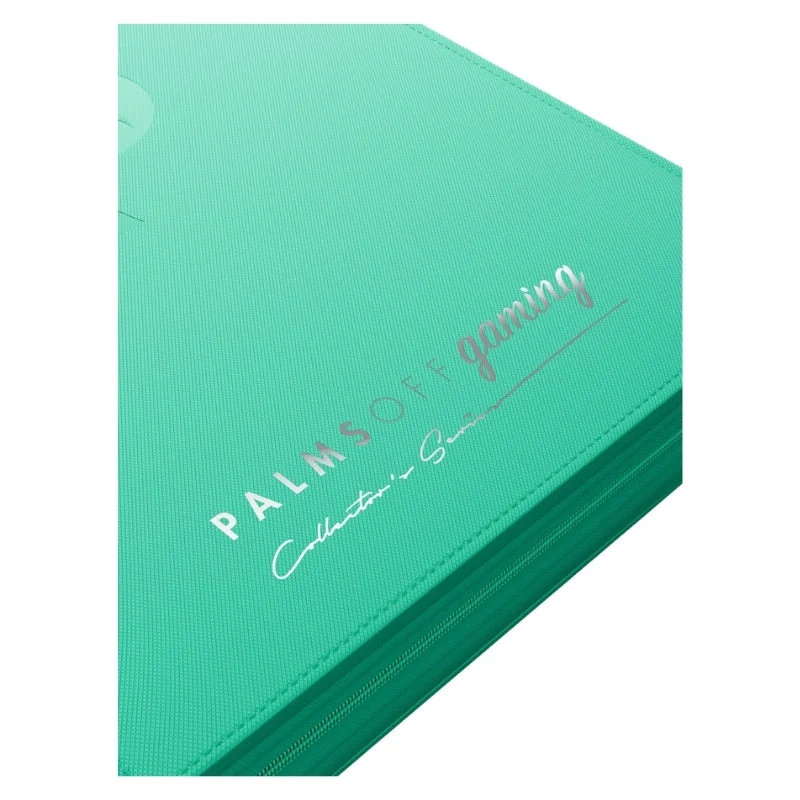 Palms Off Gaming Collector's Series Card Loader TOP LOADER Clear Zip Binder - Turquoise