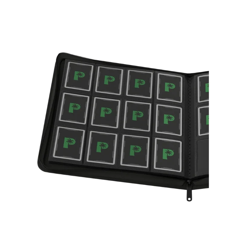 Palms Off Gaming Collector's Series 12 Pocket Zip Trading Card Binder - Black