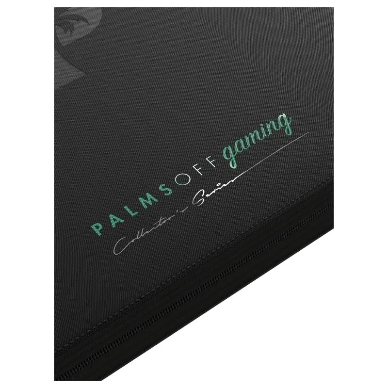Palms Off Gaming Collector's Series 12 Pocket Zip Trading Card Binder - Black