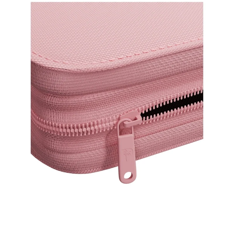 Palms Off Gaming Collector's Series Card Loader TOP LOADER Clear Zip Binder - Pink