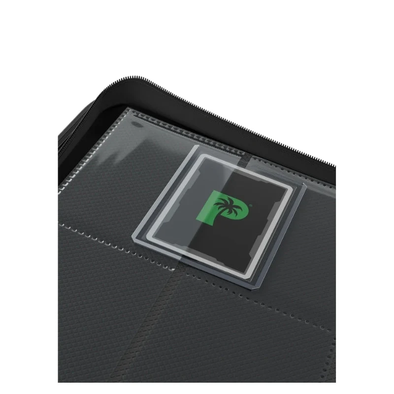 Palms Off Gaming Collector's Series Card Loader TOP LOADER Clear Zip Binder - Black