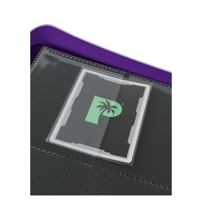 Palms Off Gaming Collector's Series 12 Pocket Zip Trading Card Binder - Purple