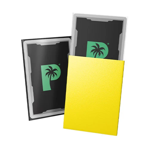 Palms Off Gaming Palms Off Standard 100pc Blackout Deck Sleeves - Yellow Matte