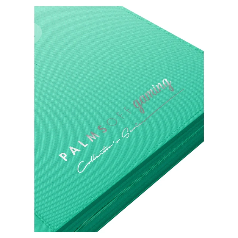 Palms Off Gaming Collector's Series 9 Pocket Zip Trading Card Binder - Turquiose