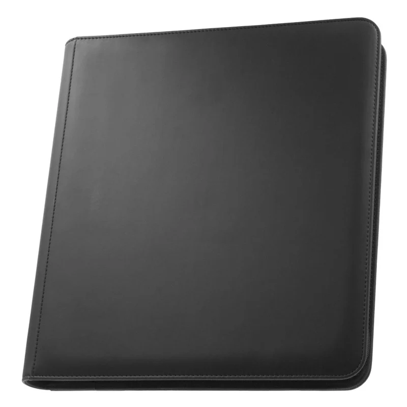 Palms Off Gaming STEALTH 12 Pocket Zip Trading Card Binder - Black